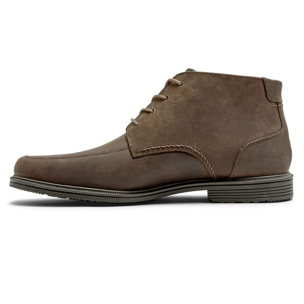 Rockport Boots For Mens Brown - Taylor Waterproof Chukka - PC1096478